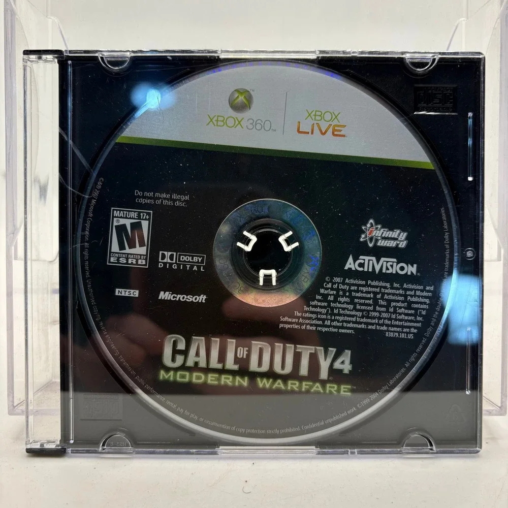 Call of Duty 4 Modern Warfare Microsoft Xbox 360 Game Disc Only 2007 Activision